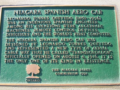 Placa conmemorativa en Nigara