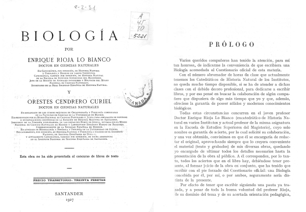 Texto de Biologa de 1927